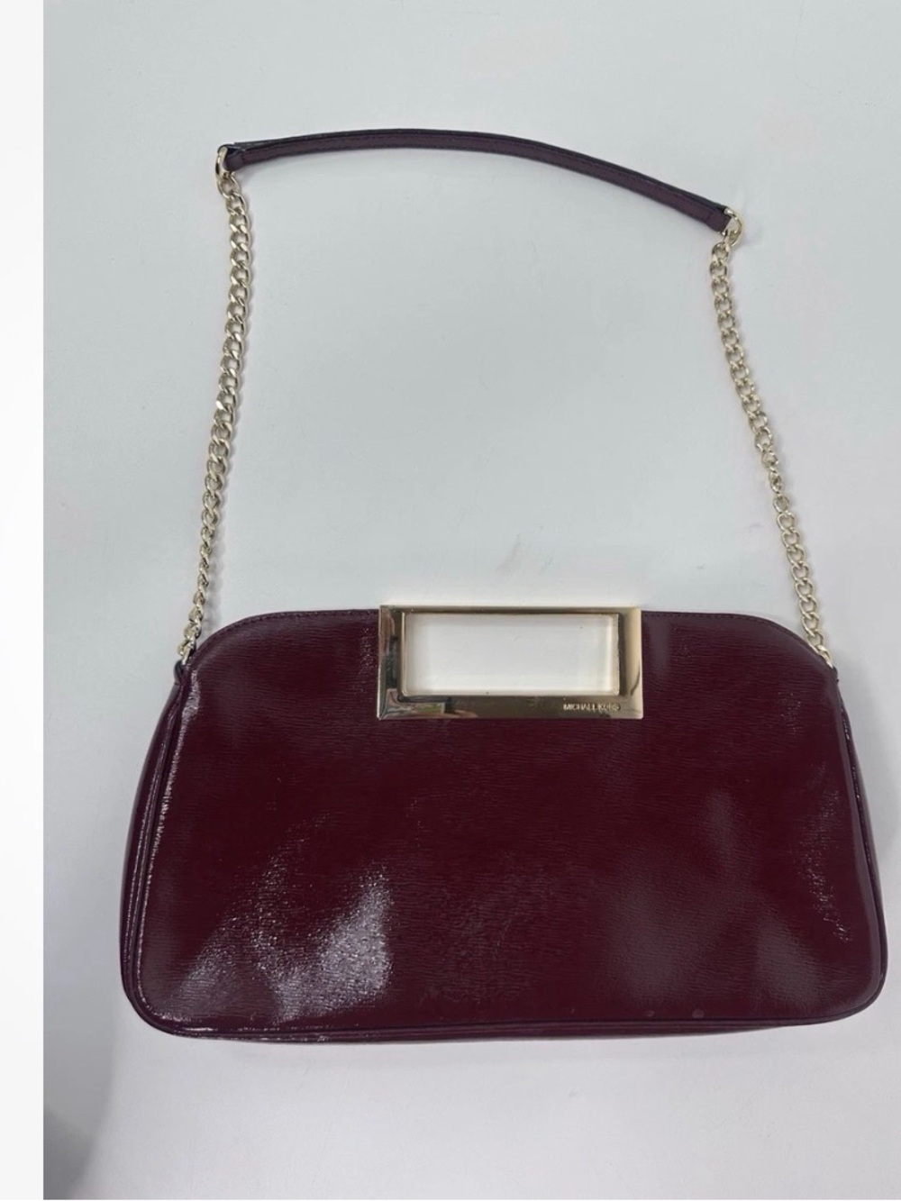 MICHAEL KORS Patent Leather Chain-Handle Shoulder Bag